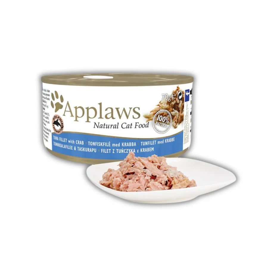 Applaws 70% Tuna Fillet with Crab Natural Wet Cat Food - 70 g Applaws Share
