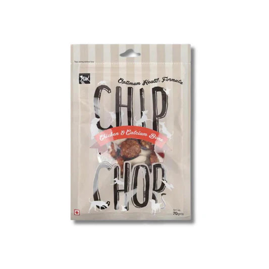 Chip Chops Dog Treats - Chicken & Calcium Bone - 70 g