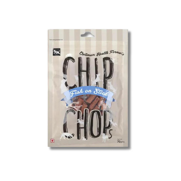 Chip Chops Dog Treats - Fish On Stick - 70 g