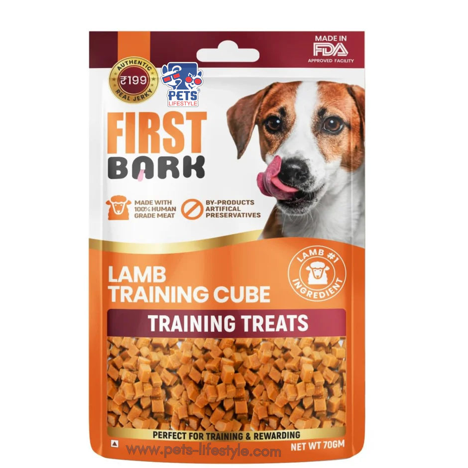 First Bark Lamb Training Cube Dog Treats