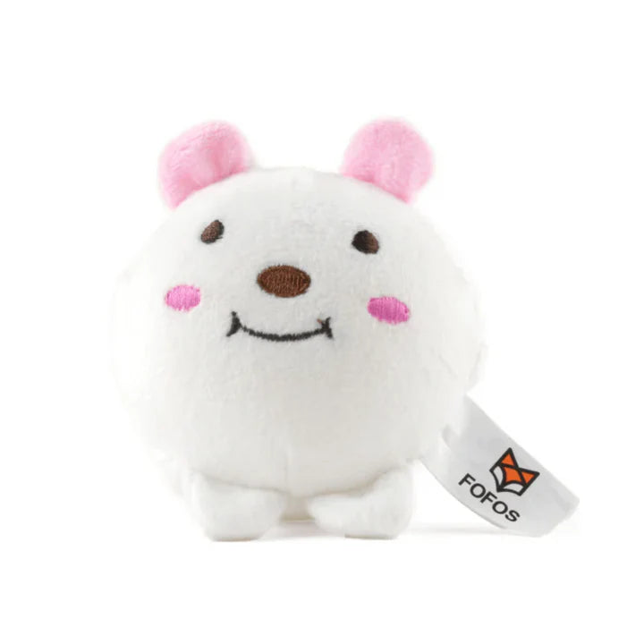Fofos Slow Rising Animal Toy Set for Dogs (White)