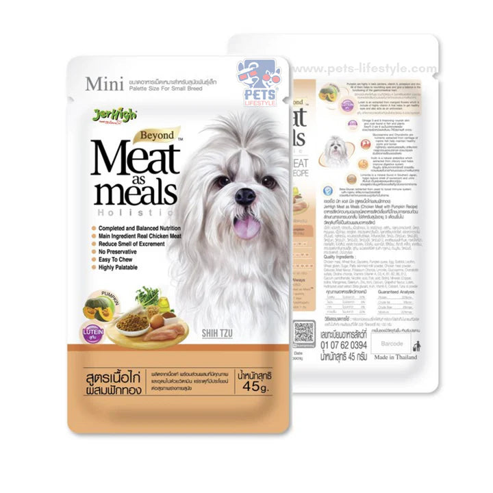 JerHigh Beyond Meat as Meals Holistic Dog Food Chicken with Pumpkin Recipe