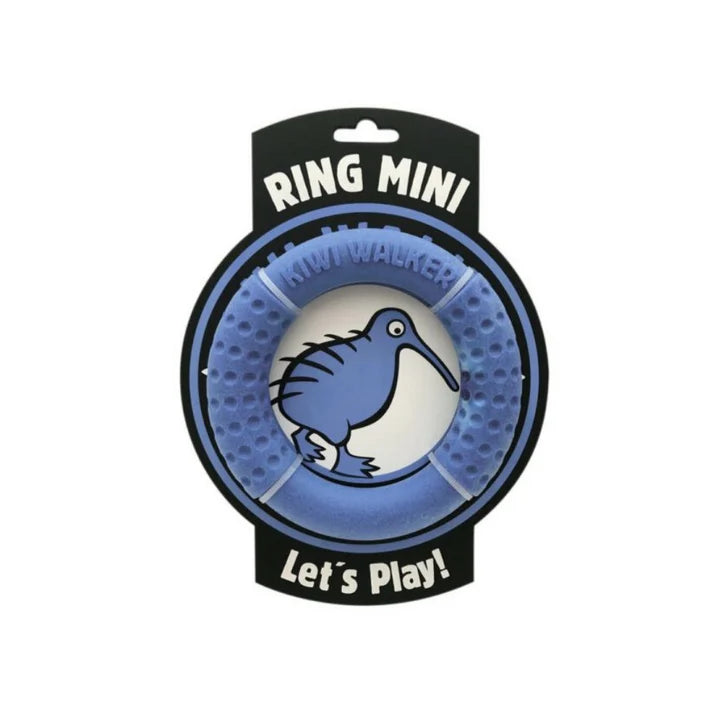 Kiwi Walker Blue Ring Mini Toy For Dogs