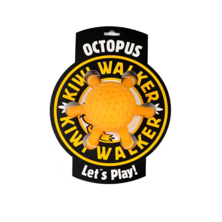 Kiwi Walker Orange Octopus Maxi Toy For Dogs