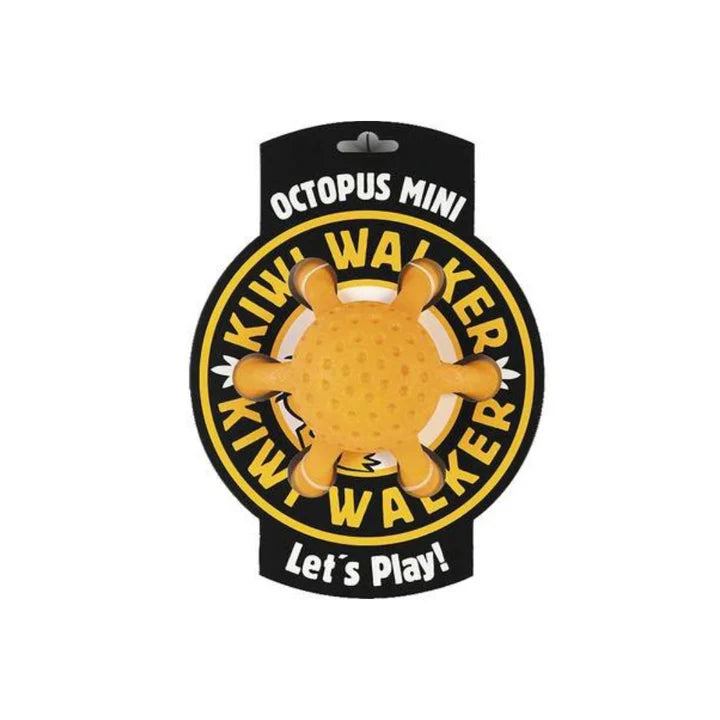 Kiwi Walker Orange Octopus Mini Toy For Dogs