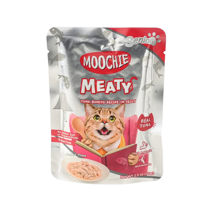 Moochie MEATY Tuna & Bonito Recipe in Jelly for Adult Cats - 70 g