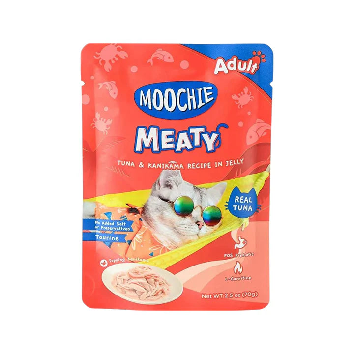 Moochie MEATY Tuna & Kanikama Recipe in Jelly for Adult Cats - 70 g