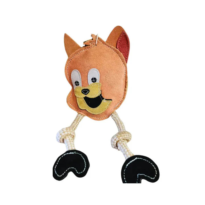 Pup Arazzi Leather Jerry Toy For Dogs