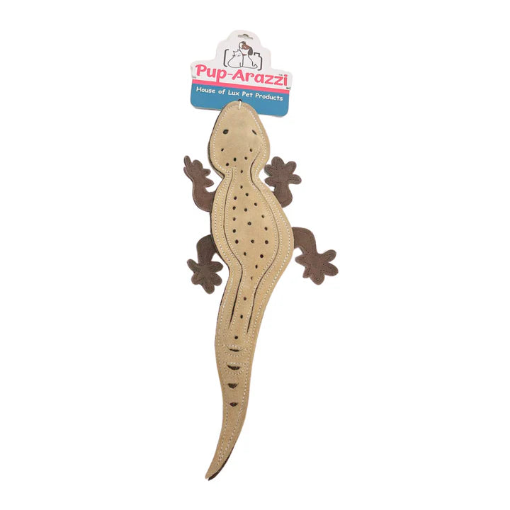 Pup Arazzi Leather Lizard Toy For Dogs