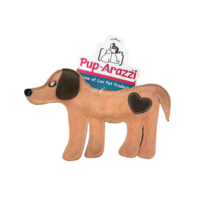 Pup Arazzi Leather Puppy Toy For Dogs