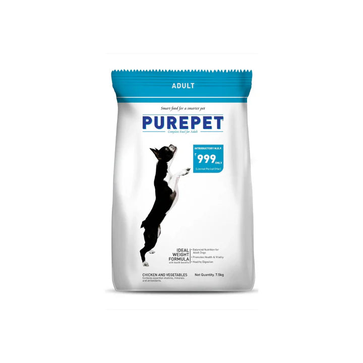 Purepet chicken vegetable adult dog dry food