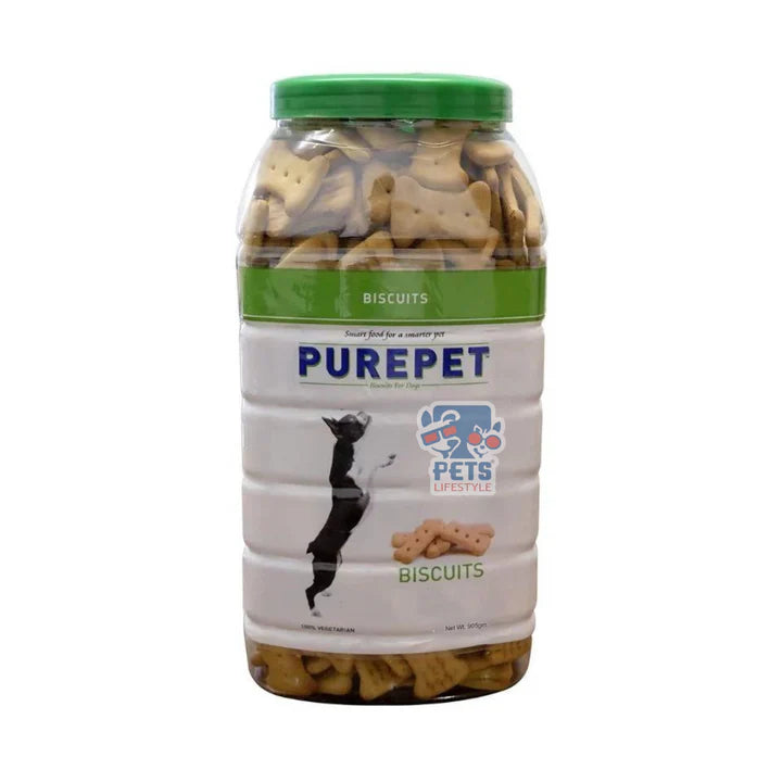 Purepet dog treats 100 vegetarian biscuits 800g
