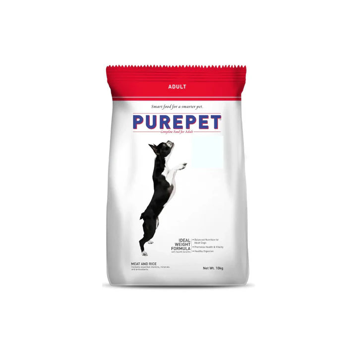 Purepet meat and rice adult dry dog food