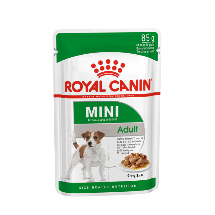 Royal Canin Mini Adult Wet Dog Food Pouch 85 g x 12