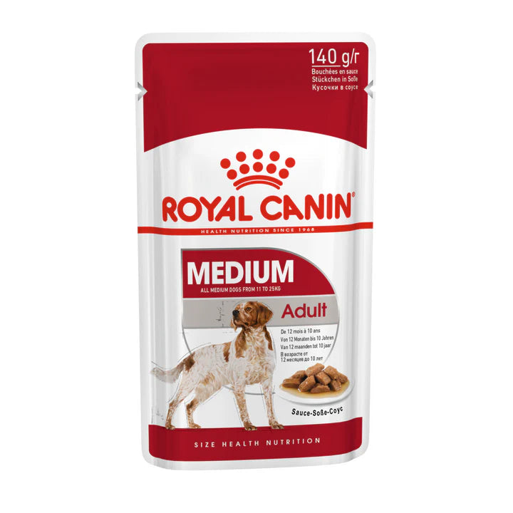 Royal Canin Medium Adult Wet Dog Food 140 g x 12