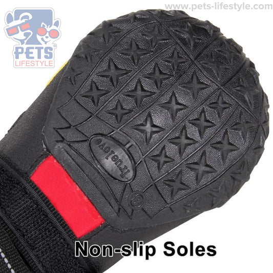 Truelove Dog Boots – Waterproof Dog Shoes , Non-Slip Paw Protection ( 4 SHOES )