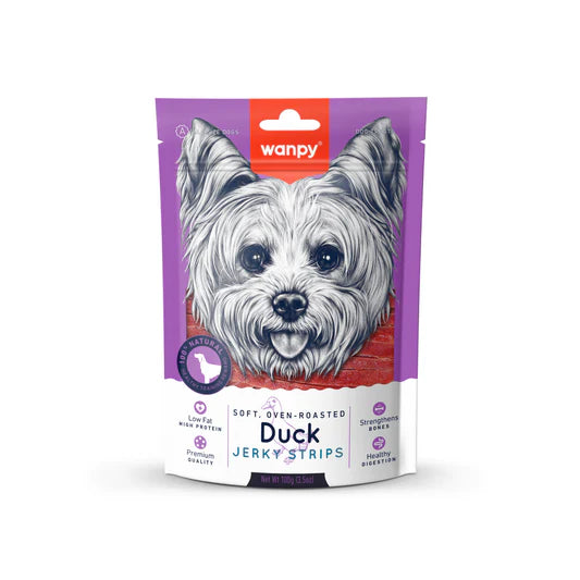 Wanpy Soft Duck Jerky Strips – 100 gm