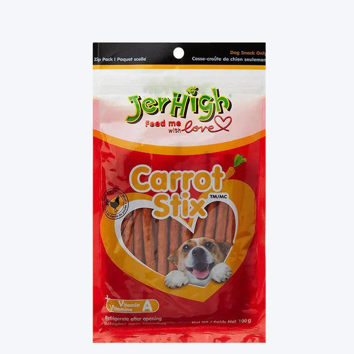 JerHigh Carrot Stix Dog Treats - 100 g