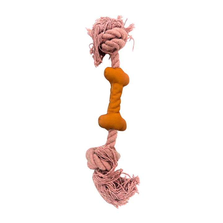 Rope Dog Tug Toy Felt Interactive Pet Dog Bone