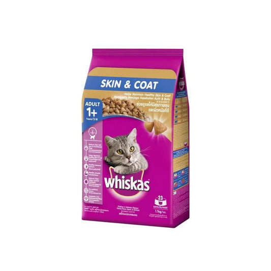 Whiskas Skin & Coat Chicken & Salmon Adult (1+ Years) Cat Dry Food